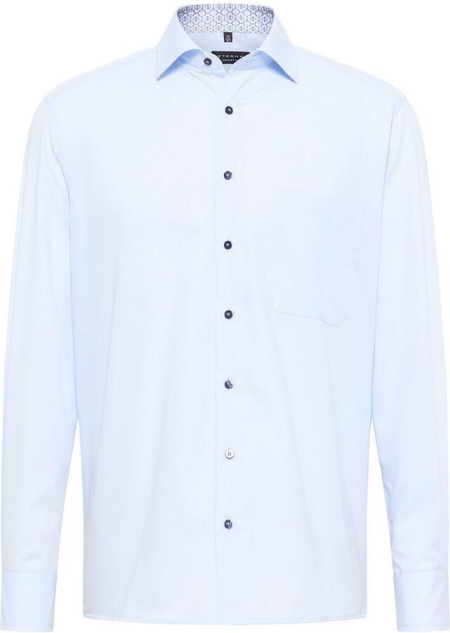 Eterna Overhemd met lange mouwen Comfort fit NON IRON (strijkvrij)