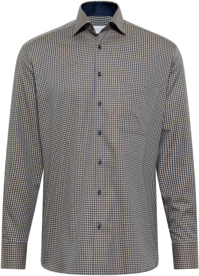 Eterna Overhemd met lange mouwen Comfort fit NON IRON (strijkvrij)