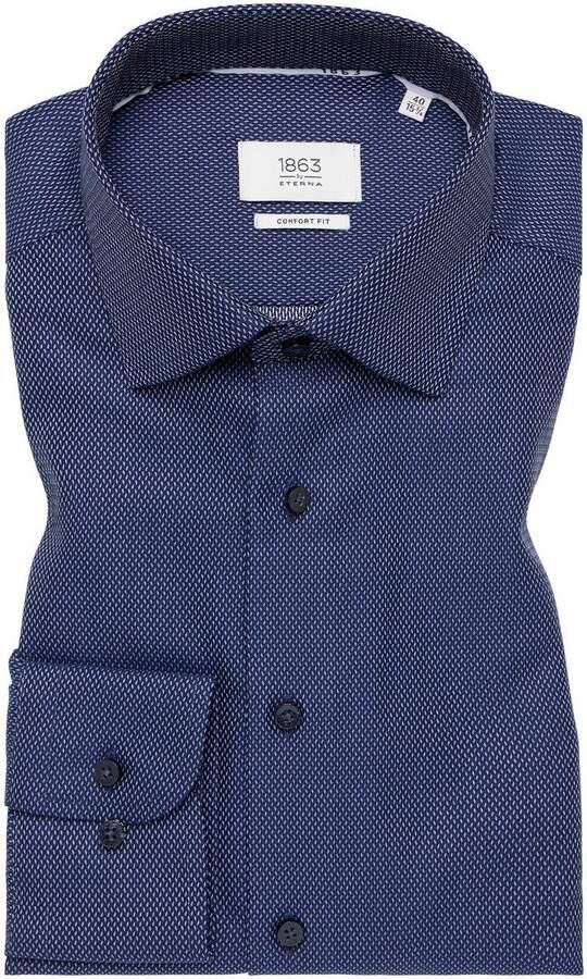 Eterna Overhemd met lange mouwen Comfort fit NON IRON (strijkvrij) - Foto 5