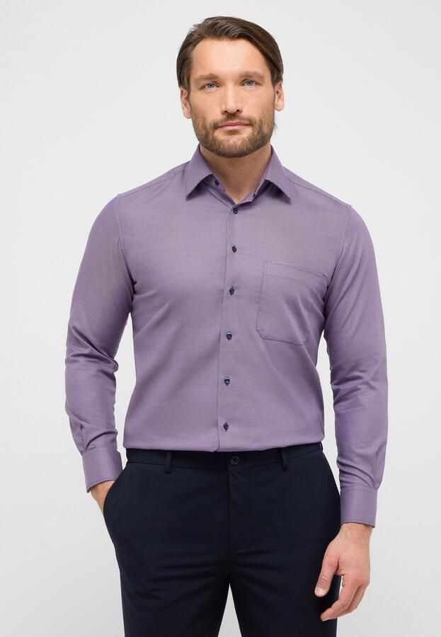 Eterna Overhemd met lange mouwen Comfort fit NON IRON (strijkvrij) - Foto 6