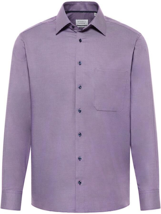 Eterna Overhemd met lange mouwen Comfort fit NON IRON (strijkvrij)