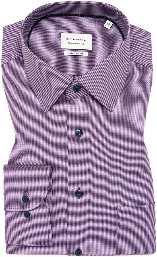 Eterna Overhemd met lange mouwen Comfort fit NON IRON (strijkvrij) - Foto 5