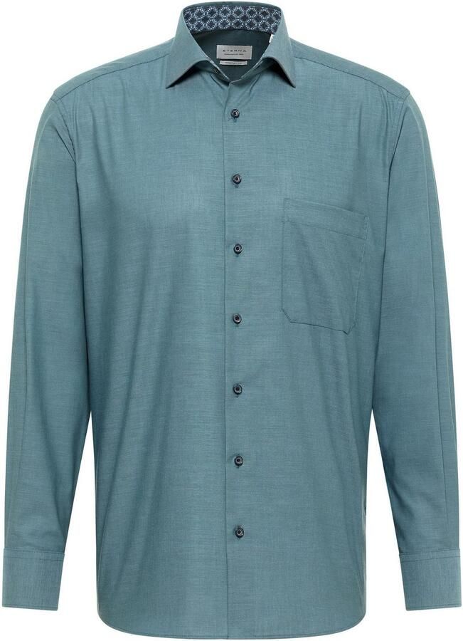 Eterna Overhemd met lange mouwen Comfort fit NON IRON (strijkvrij)