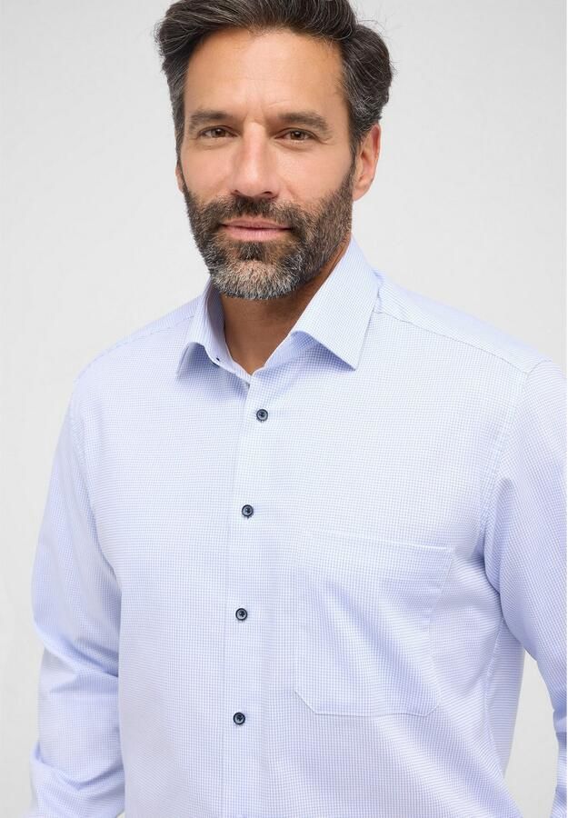 Eterna Overhemd met lange mouwen Comfort fit NON IRON (strijkvrij) - Foto 3