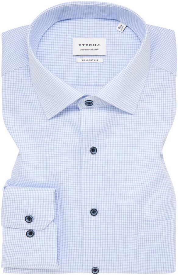 Eterna Overhemd met lange mouwen Comfort fit NON IRON (strijkvrij) - Foto 5