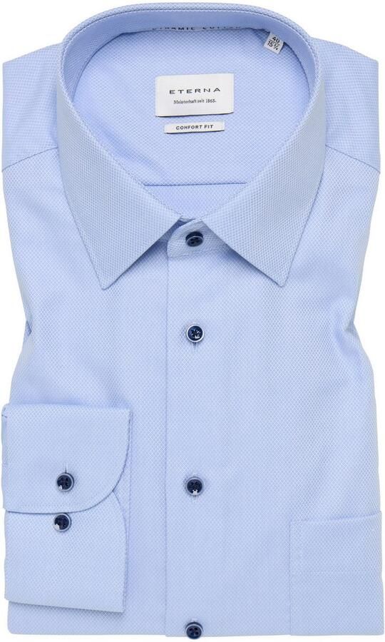 Eterna Overhemd met lange mouwen Comfort fit NON IRON (strijkvrij) - Foto 5