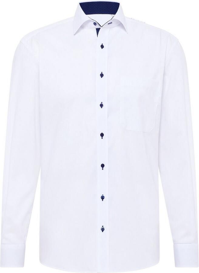 Eterna Overhemd met lange mouwen Comfort fit NON IRON (strijkvrij)