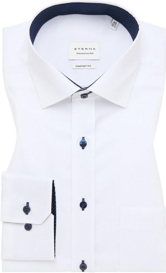Eterna Overhemd met lange mouwen Comfort fit NON IRON (strijkvrij) - Foto 6