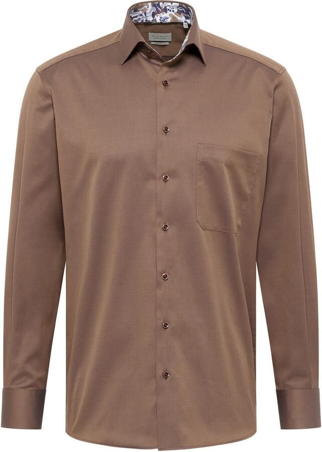 Eterna Overhemd met lange mouwen Comfort fit NON IRON (strijkvrij)