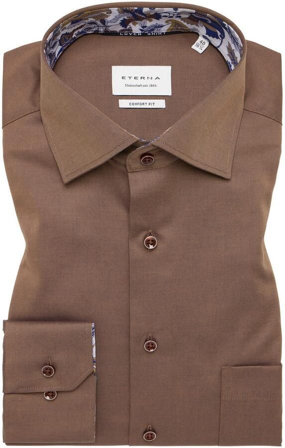 Eterna Overhemd met lange mouwen Comfort fit NON IRON (strijkvrij) - Foto 5