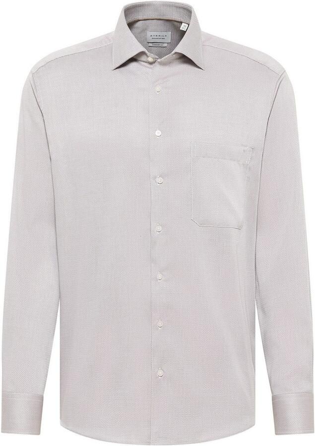 Eterna Overhemd met lange mouwen Comfort fit NON IRON (strijkvrij)