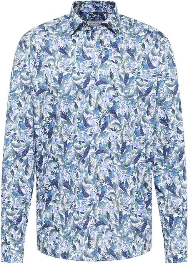 Eterna Overhemd met lange mouwen Comfort fit NON IRON (strijkvrij)