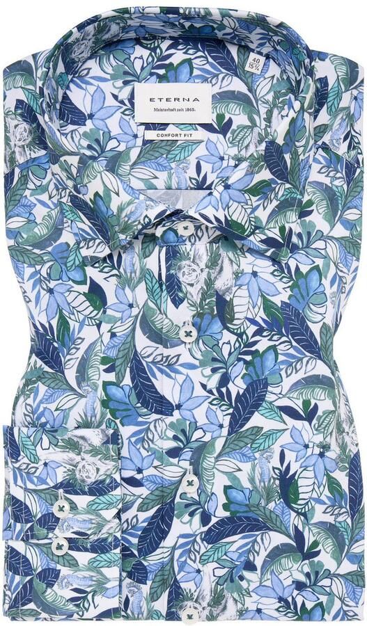 Eterna Overhemd met lange mouwen Comfort fit NON IRON (strijkvrij) - Foto 5