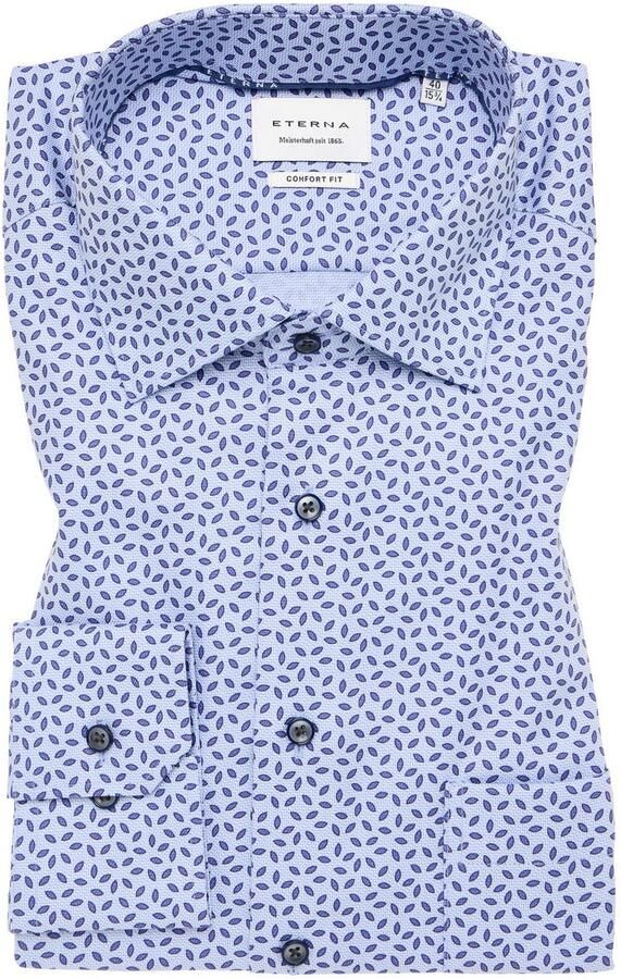 Eterna Overhemd met lange mouwen Comfort fit NON IRON (strijkvrij) - Foto 5