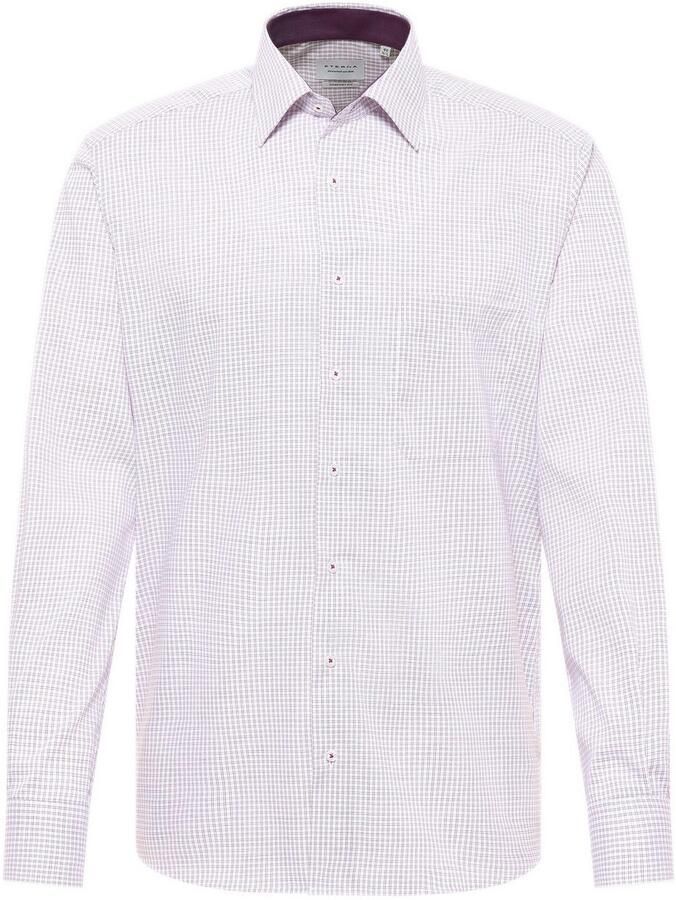 Eterna Overhemd met lange mouwen Comfort fit NON IRON (strijkvrij)