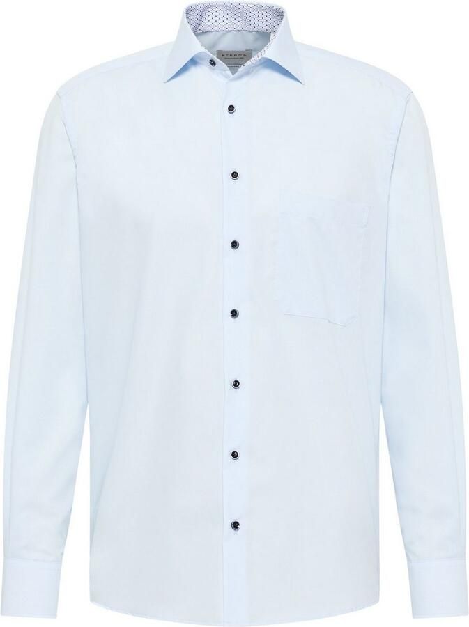 Eterna Overhemd met lange mouwen Comfort fit NON IRON (strijkvrij)