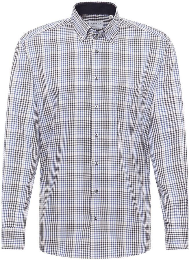 Eterna Overhemd met lange mouwen Comfort fit NON IRON (strijkvrij)
