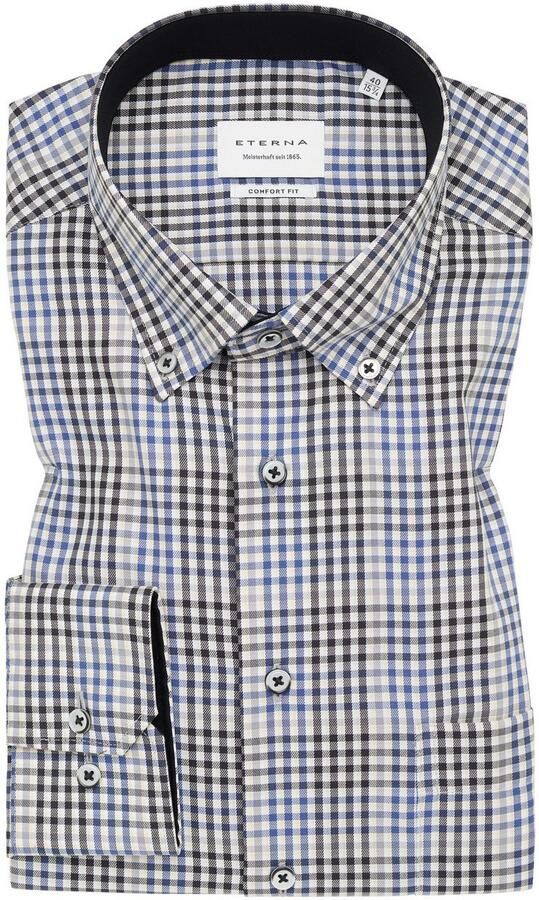 Eterna Overhemd met lange mouwen Comfort fit NON IRON (strijkvrij) - Foto 5