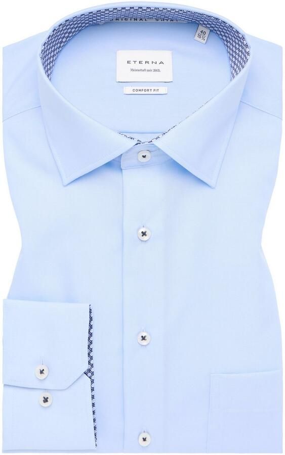 Eterna Overhemd met lange mouwen Comfort fit NON IRON (strijkvrij) - Foto 5