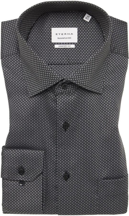 Eterna Overhemd met lange mouwen Comfort fit NON IRON (strijkvrij) - Foto 4