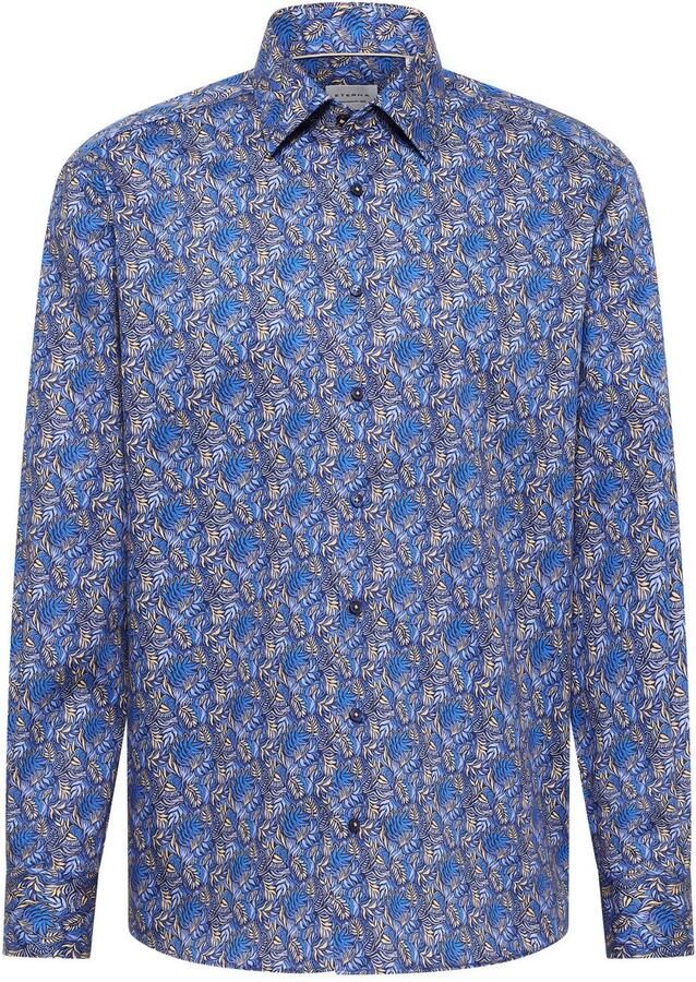 Eterna Overhemd met lange mouwen Comfort fit NON IRON (strijkvrij)