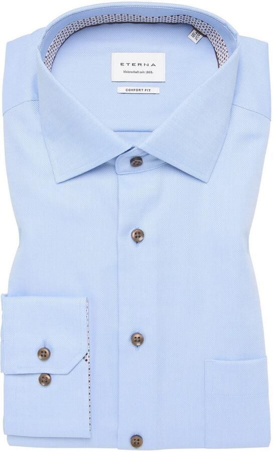 Eterna Overhemd met lange mouwen Comfort fit NON IRON (strijkvrij) - Foto 5