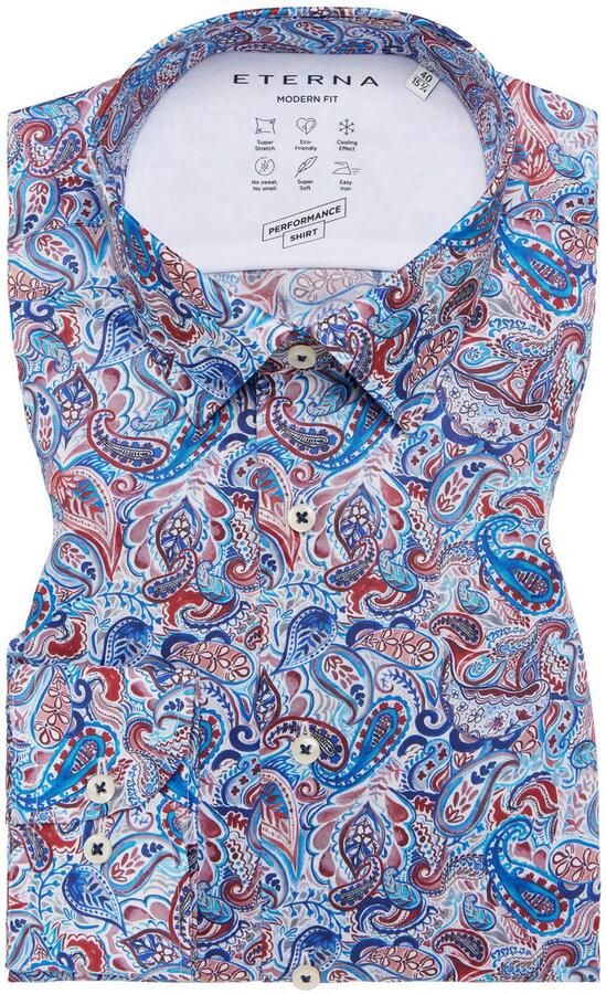 Eterna Overhemd met lange mouwen MODERN FIT EASY IRON (gemakkelijk te strijken) - Foto 5