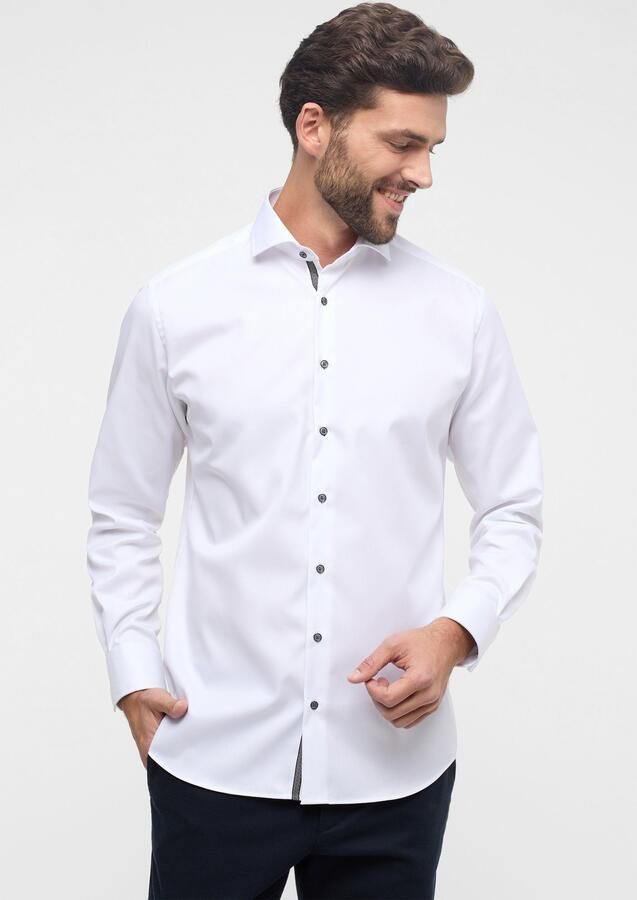 ETERNA REGULAR FIT Regular fit zakelijk overhemd van effen materiaal - Foto 2