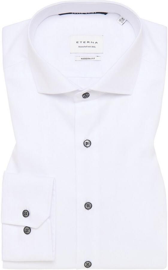 ETERNA REGULAR FIT Regular fit zakelijk overhemd van effen materiaal - Foto 6