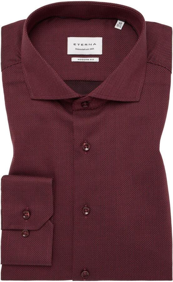 Eterna Overhemd met lange mouwen MODERN FIT NON IRON (strijkvrij) - Foto 5