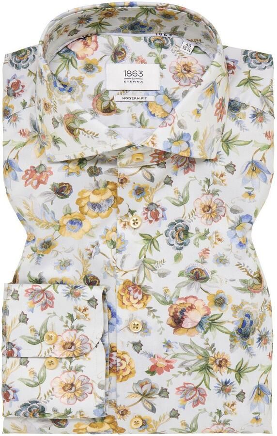 Eterna Overhemd met lange mouwen MODERN FIT NON IRON (strijkvrij) - Foto 5