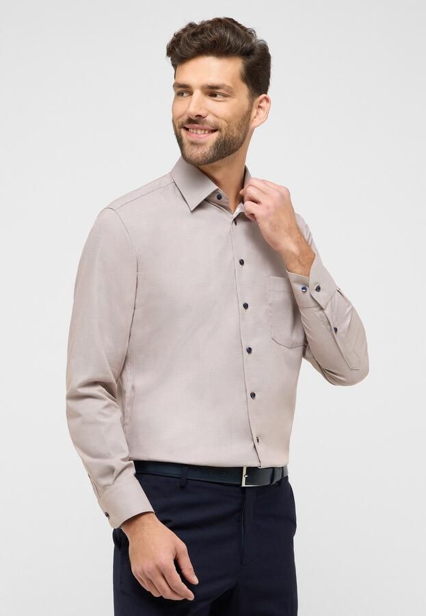Eterna Overhemd met lange mouwen MODERN FIT NON IRON (strijkvrij) - Foto 6