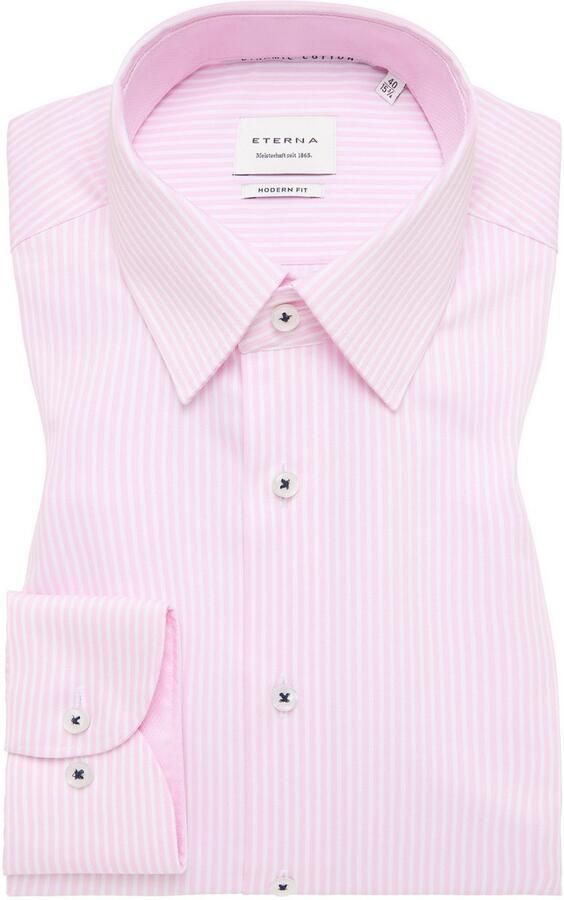 Eterna Overhemd met lange mouwen MODERN FIT NON IRON (strijkvrij) - Foto 5