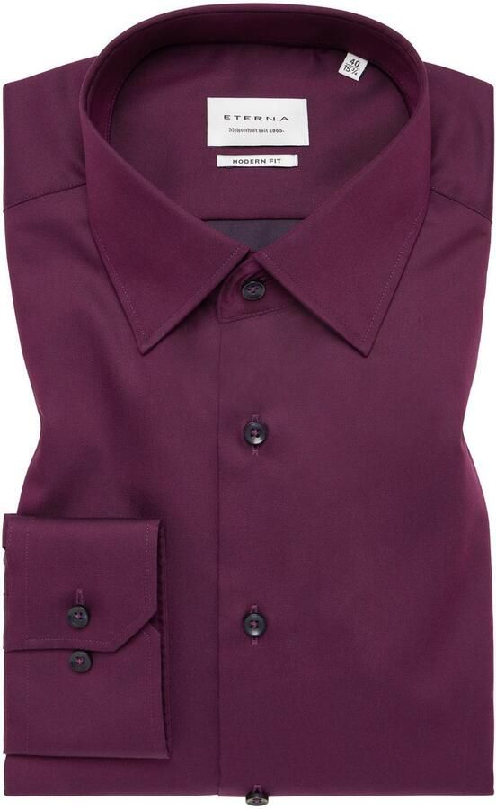 Eterna Overhemd met lange mouwen MODERN FIT NON IRON (strijkvrij) - Foto 5
