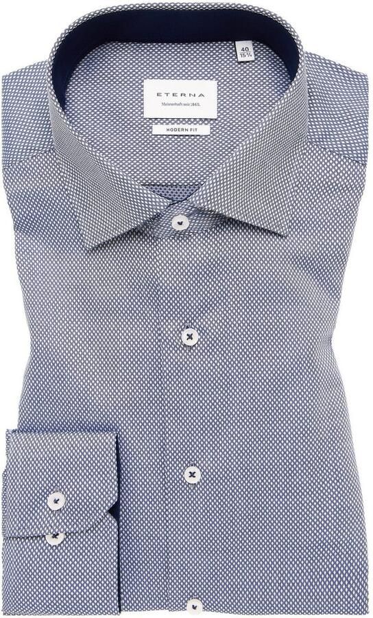 Eterna Overhemd met lange mouwen MODERN FIT NON IRON (strijkvrij) - Foto 5