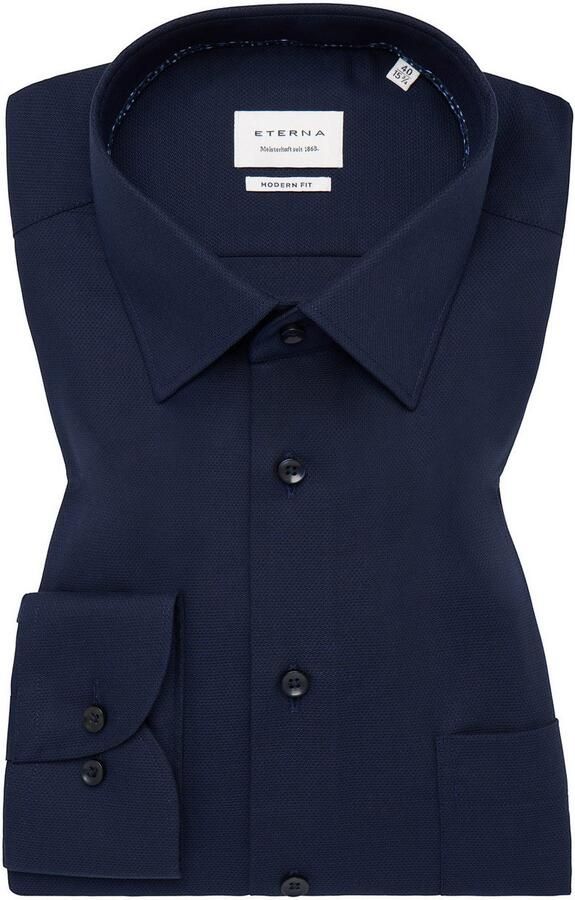 Eterna Overhemd met lange mouwen MODERN FIT NON IRON (strijkvrij) - Foto 5
