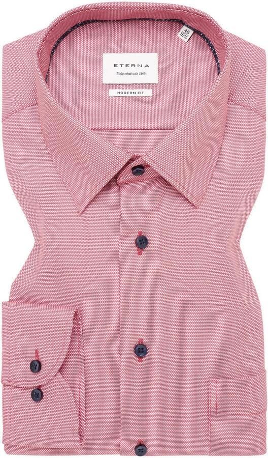 Eterna Overhemd met lange mouwen MODERN FIT NON IRON (strijkvrij) - Foto 5