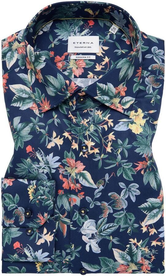 Eterna Overhemd met lange mouwen MODERN FIT NON IRON (strijkvrij) - Foto 5