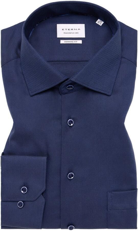 Eterna Overhemd met lange mouwen MODERN FIT NON IRON (strijkvrij) - Foto 5