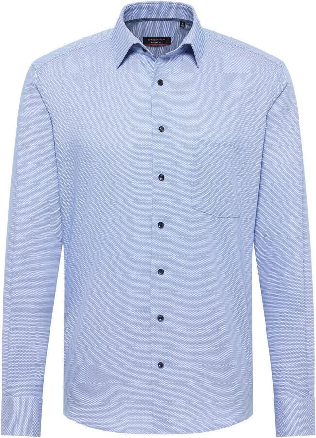 Eterna Overhemd met lange mouwen MODERN FIT NON IRON (strijkvrij)