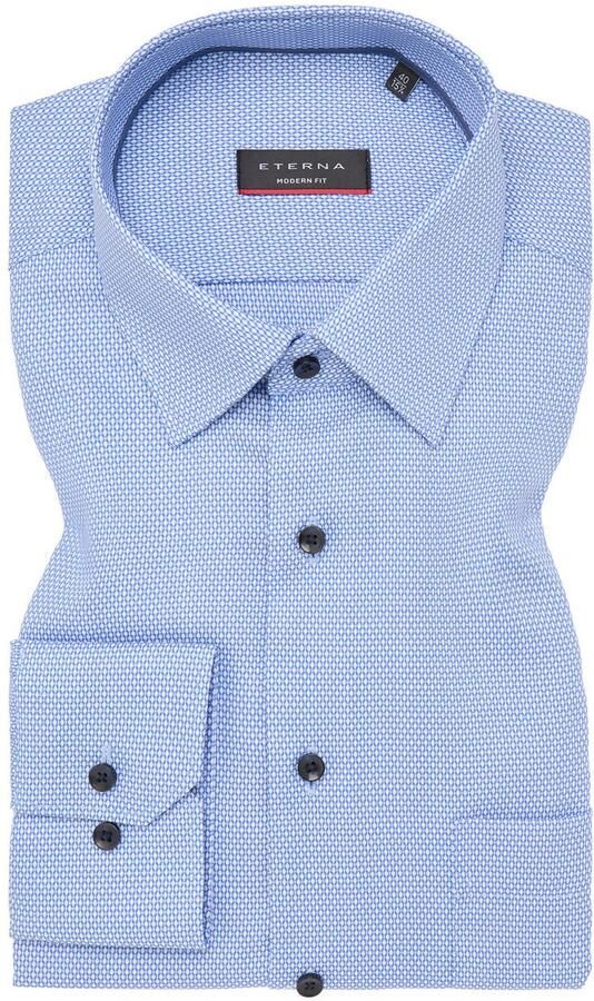 Eterna Overhemd met lange mouwen MODERN FIT NON IRON (strijkvrij) - Foto 5