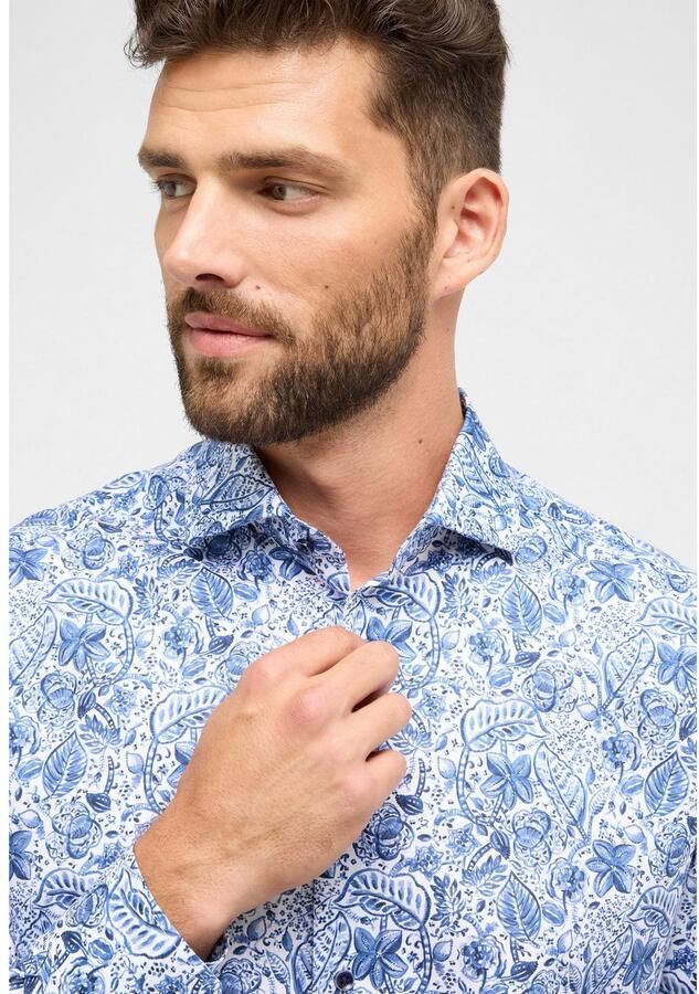 Eterna Overhemd met lange mouwen MODERN FIT NON IRON (strijkvrij)