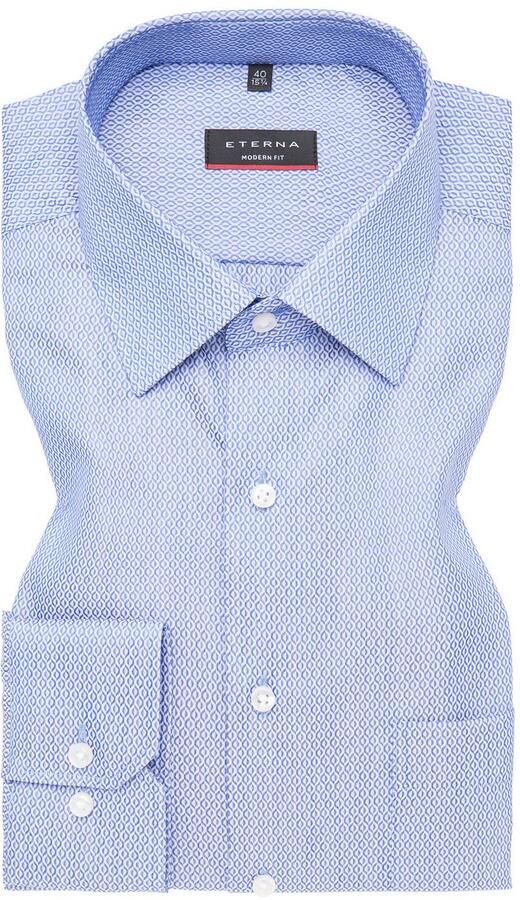 Eterna Overhemd met lange mouwen MODERN FIT NON IRON (strijkvrij) - Foto 5