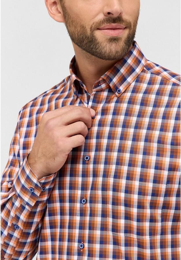 Eterna Overhemd met lange mouwen MODERN FIT NON IRON (strijkvrij) - Foto 2