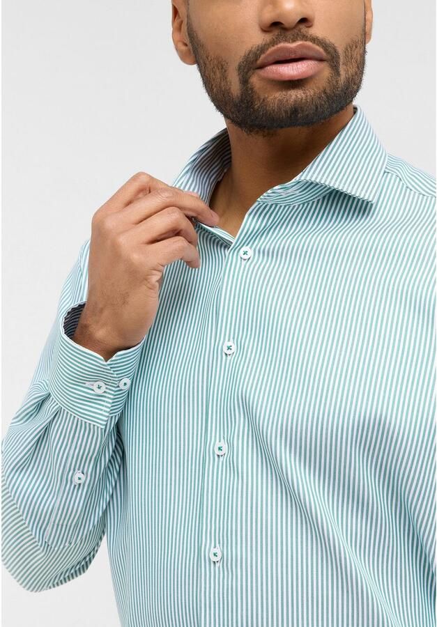 Eterna Overhemd met lange mouwen MODERN FIT NON IRON (strijkvrij) - Foto 3