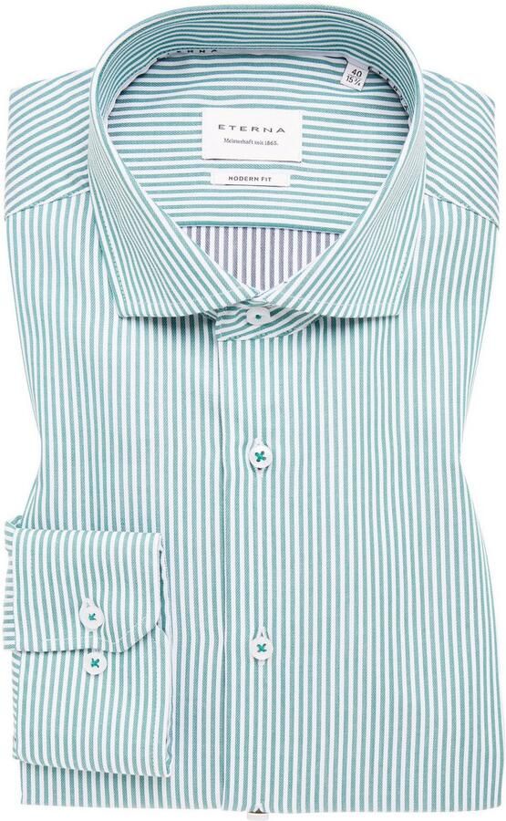 Eterna Overhemd met lange mouwen MODERN FIT NON IRON (strijkvrij) - Foto 5