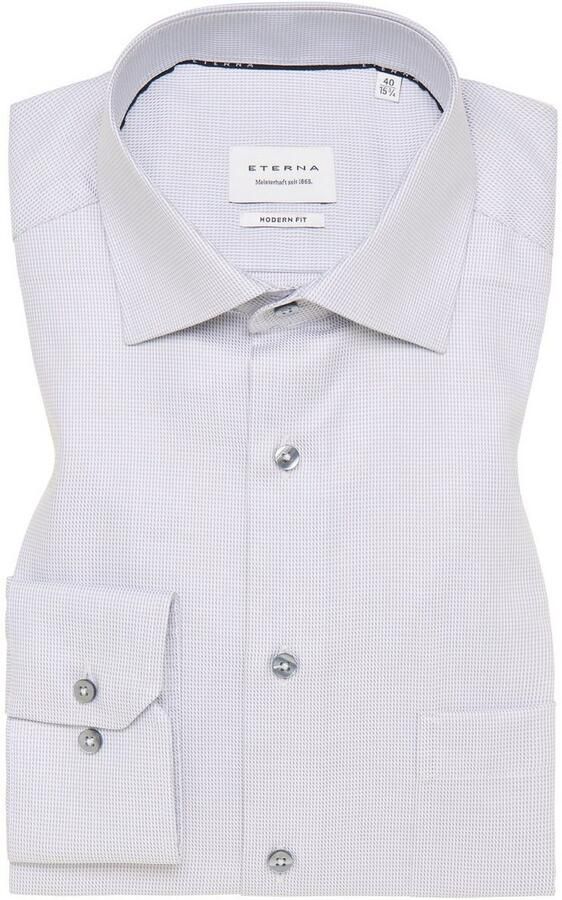 Eterna Overhemd met lange mouwen MODERN FIT NON IRON (strijkvrij) - Foto 5
