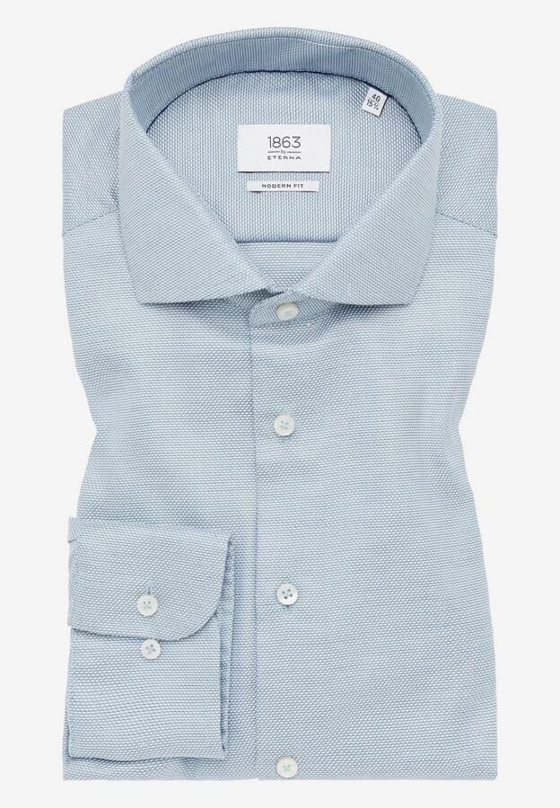Eterna Overhemd met lange mouwen MODERN FIT NON IRON (strijkvrij) - Foto 5