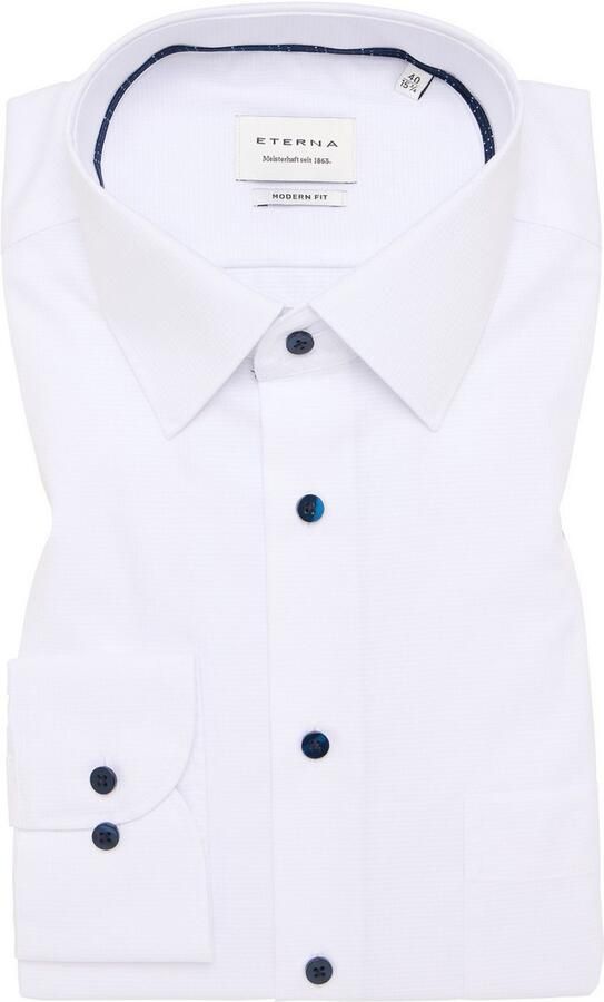 Eterna Overhemd met lange mouwen MODERN FIT NON IRON (strijkvrij) - Foto 4