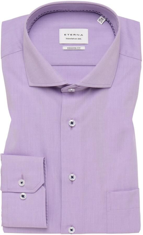 Eterna Overhemd met lange mouwen MODERN FIT NON IRON (strijkvrij) - Foto 5